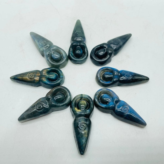 Labradorite Spiral Goddess Carving Wholesale