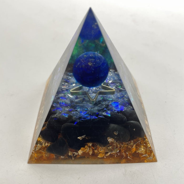 Lapis Lazuli Obsidian Orgone Pyramid Wholesale