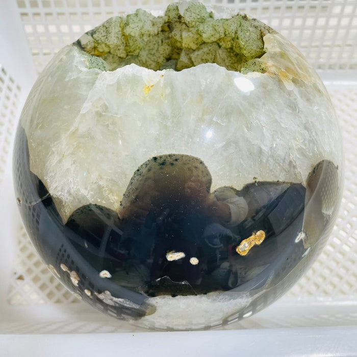 Large Agate Geode Druzy Sphere Ball