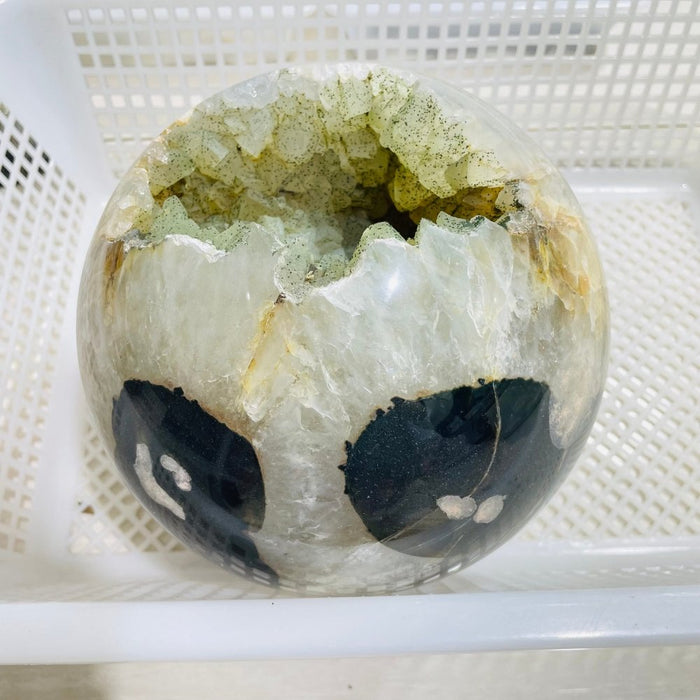 Large Agate Geode Druzy Sphere Ball