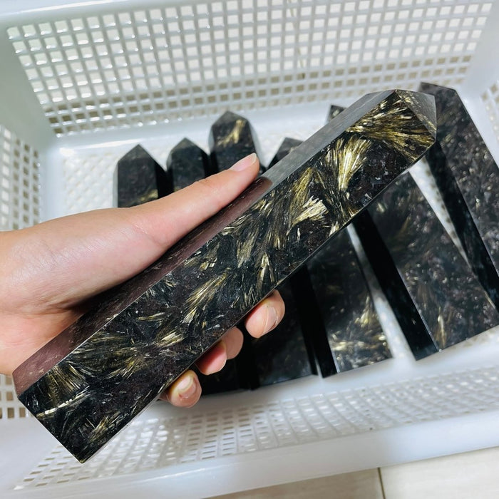 Large Gold Astrophyllite Tower Point Wholesale