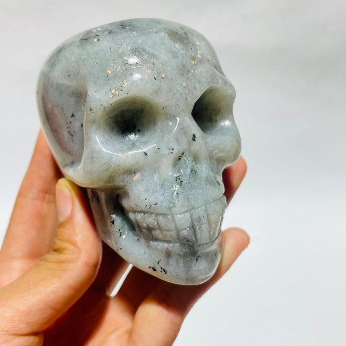 Large Labradorite Skull Carving Wholesale