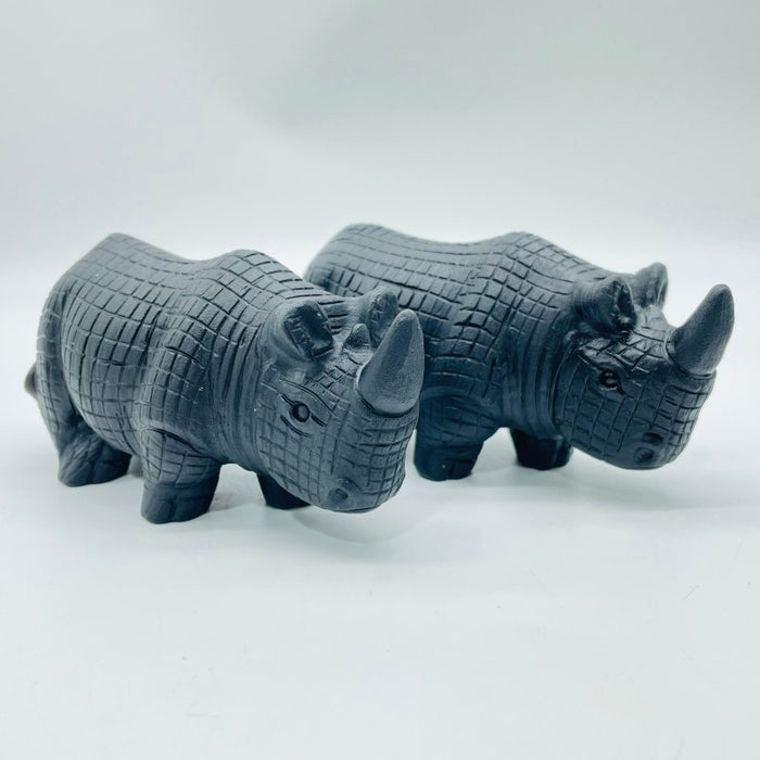Large Obsidian Rhino Carving Wholesale