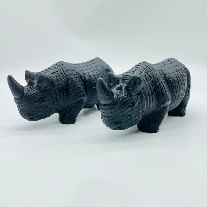 Large Obsidian Rhino Carving Wholesale
