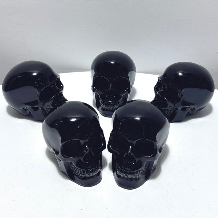 Large Obsidian Skull Carving Wholesale