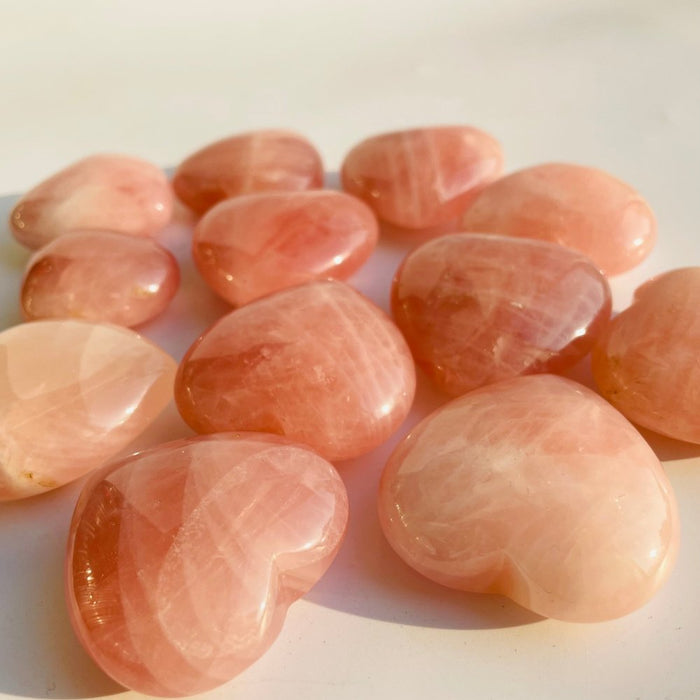 Large Pink Rose Quartz Heart 1.8in(4.5cm) Wholesale
