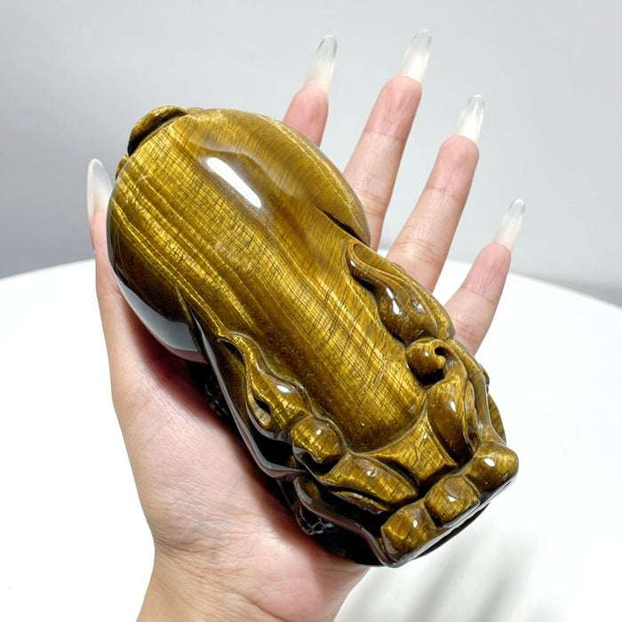 Large Tiger Eye Pixiu Carving