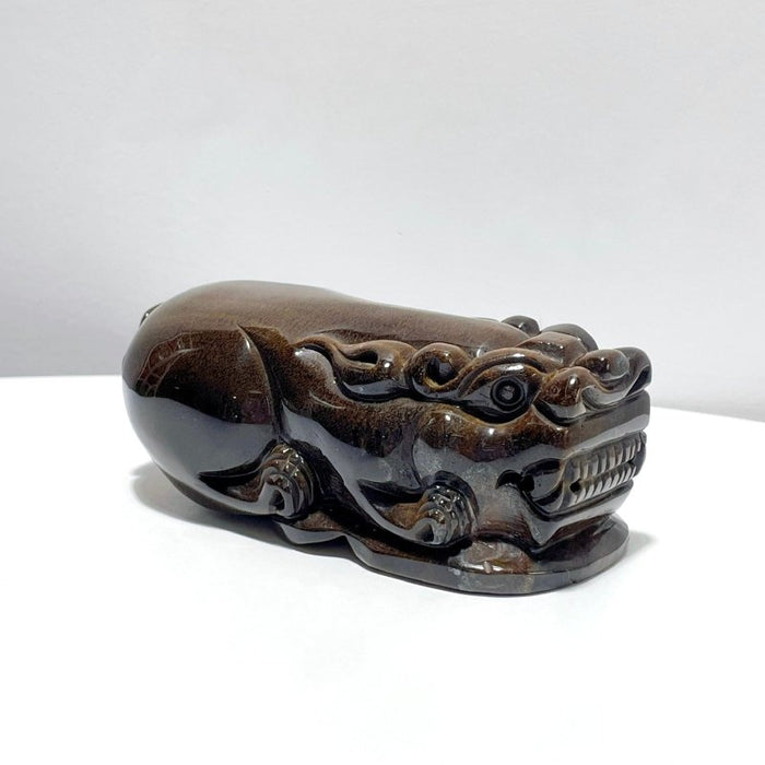 Large Tiger Eye Pixiu Carving