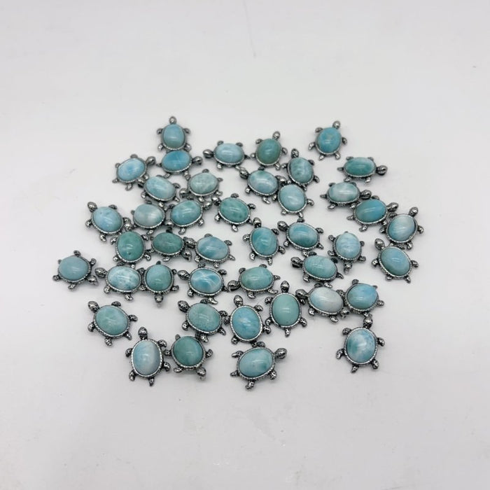 Larimar Mini Turtle Pendant Crystal Wholesale