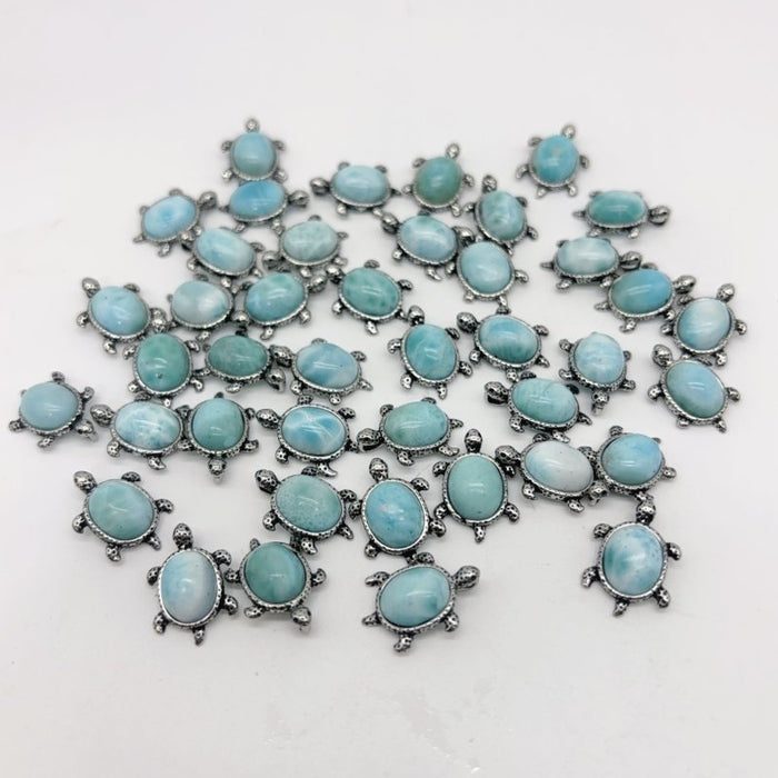 Larimar Mini Turtle Pendant Crystal Wholesale