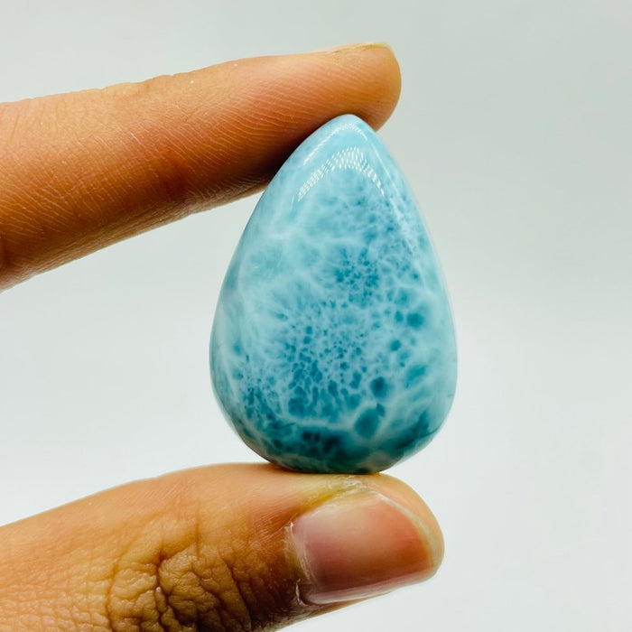 Larimar Waterdrop Shape Diy Pendant