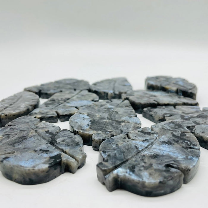 Larvikite Tree Leaf Carving Wholesale