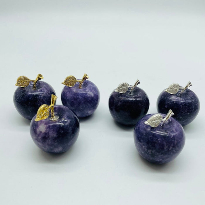 Lepidolite Apple Carving Wholesale
