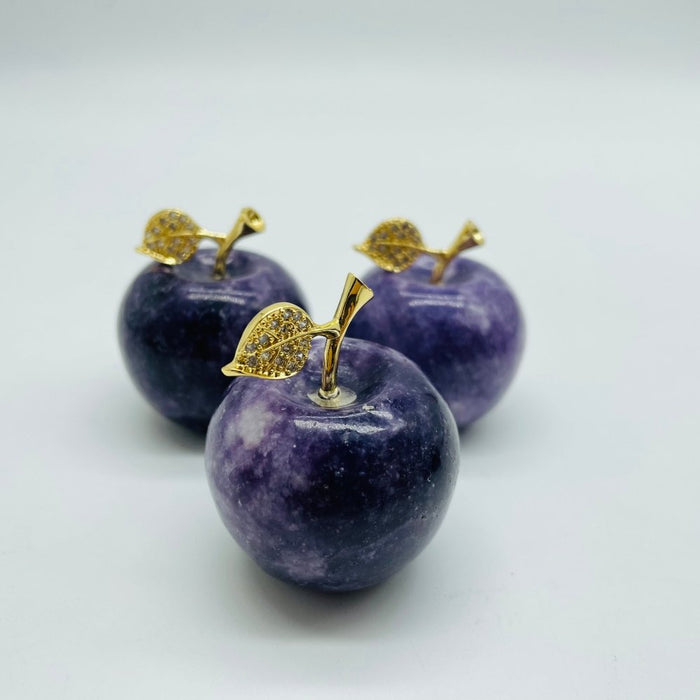 Lepidolite Apple Carving Wholesale