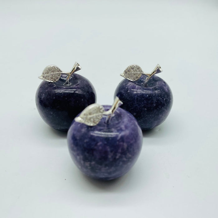 Lepidolite Apple Carving Wholesale