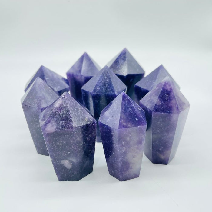 Lepidolite CupCake Shape Tower Points Wholesale