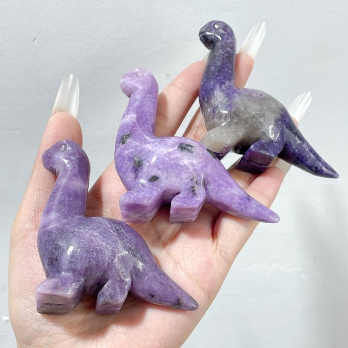 Lepidolite Dinosaur Carving Wholesale