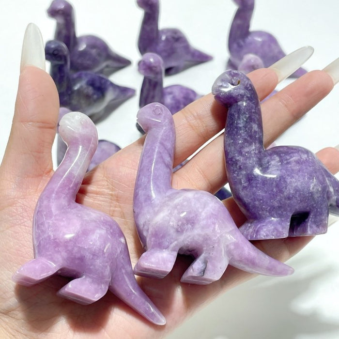 Lepidolite Dinosaur Carving Wholesale