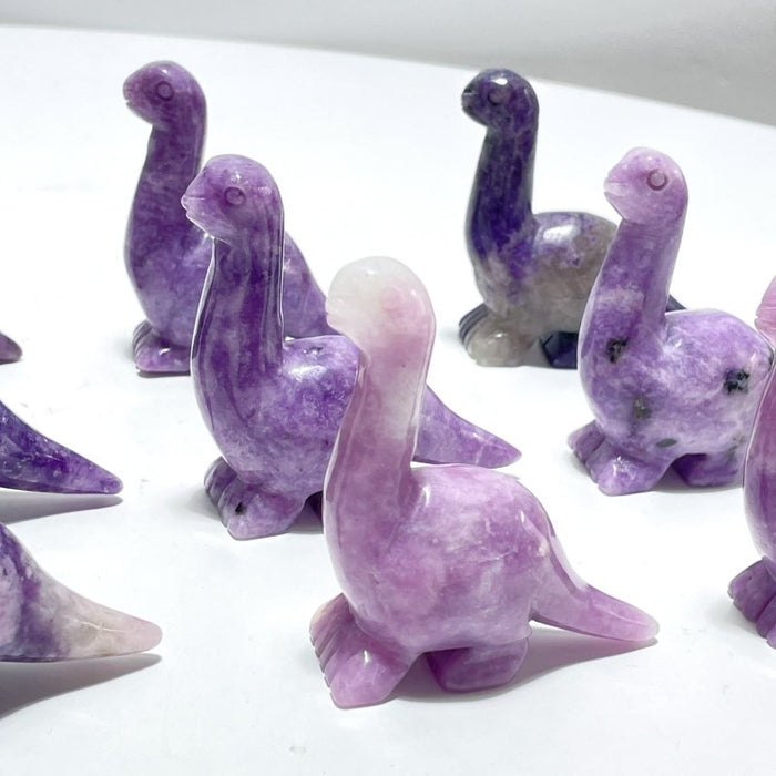 Lepidolite Dinosaur Carving Wholesale