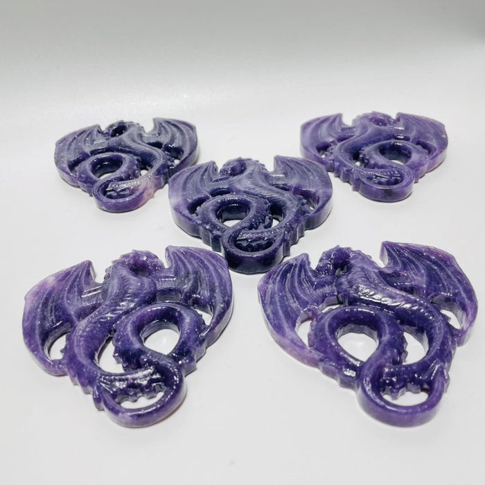 Lepidolite Flying Dragon Carving Wholesale