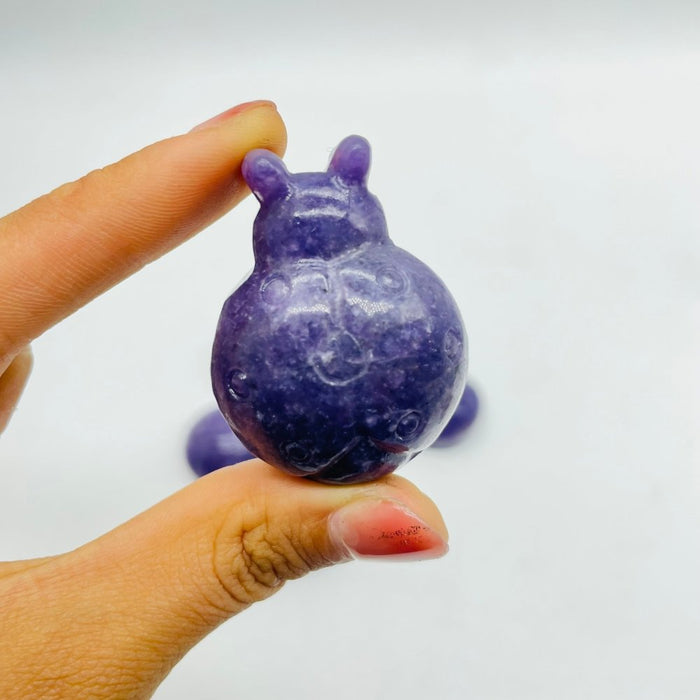 Lepidolite Ladybug Carving Wholesale