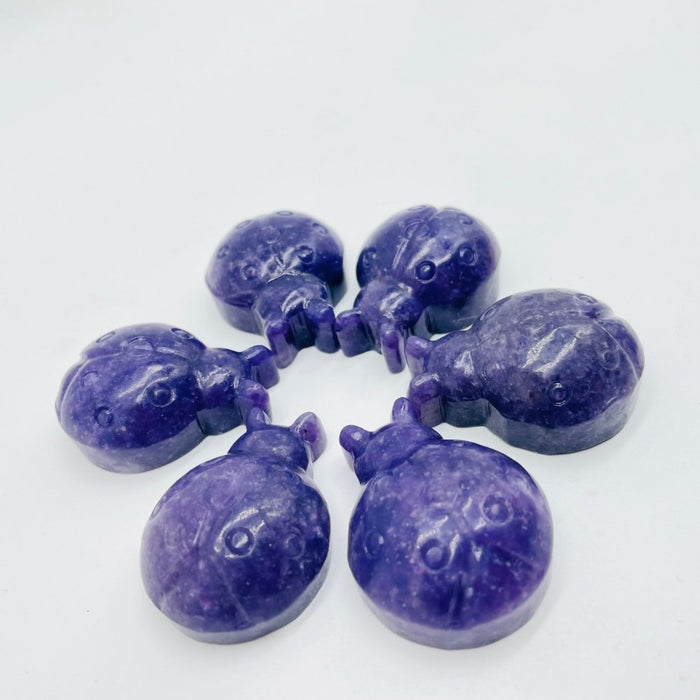 Lepidolite Ladybug Carving Wholesale
