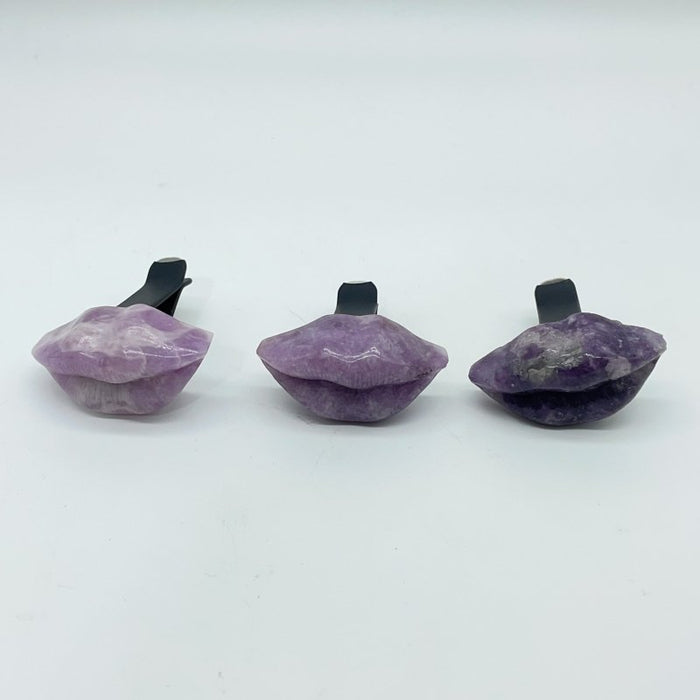 Lepidolite Lips Car Air Vent Clip Crystal Wholesale