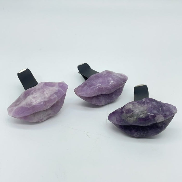 Lepidolite Lips Car Air Vent Clip Crystal Wholesale