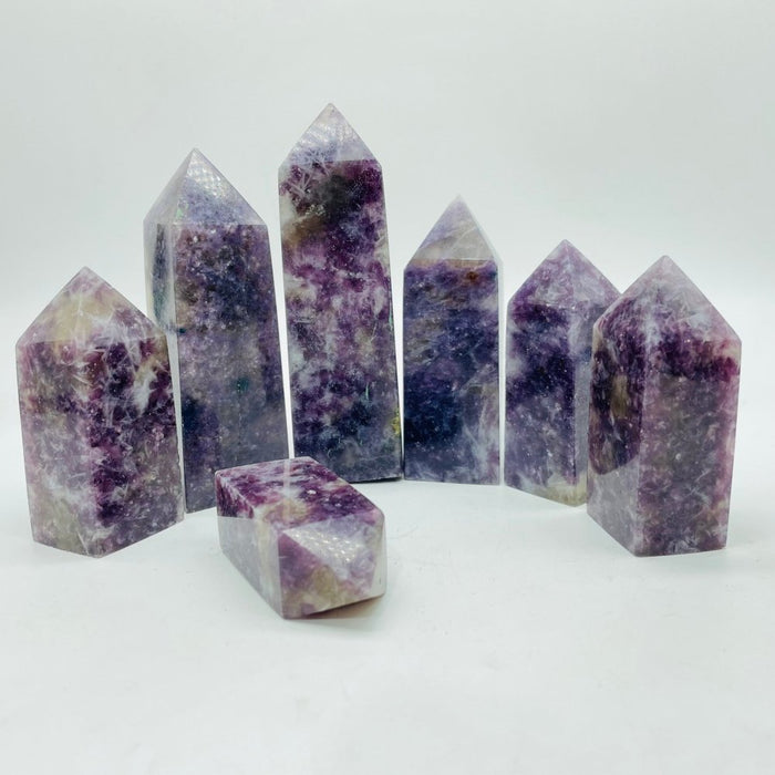 Lepidolite Mixed Quartz Points Wholesale Closeout