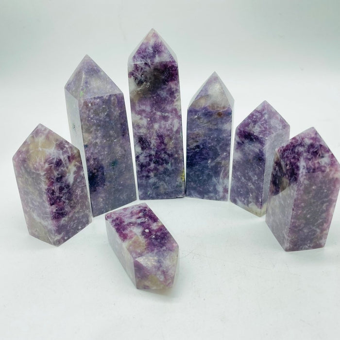 Lepidolite Mixed Quartz Points Wholesale Closeout