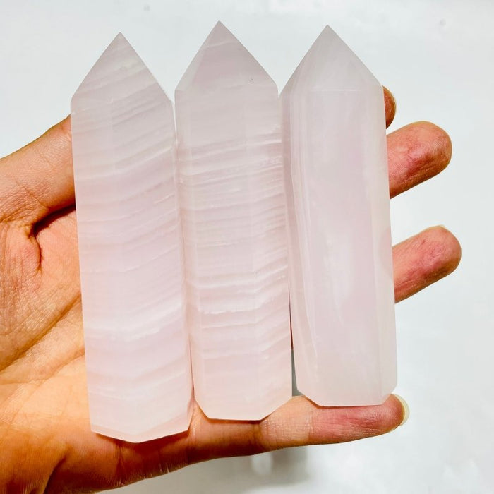 Light Pink Calcite Points Wholesale