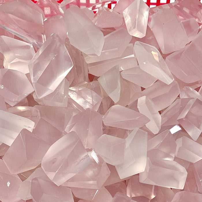 Light Pink Transparent Rose Quartz Free Form Wholesale