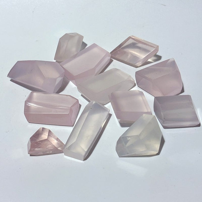 Light Pink Transparent Rose Quartz Free Form Wholesale