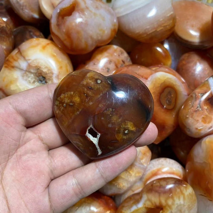 Madagascar Carnelian Agate Heart Wzholesale