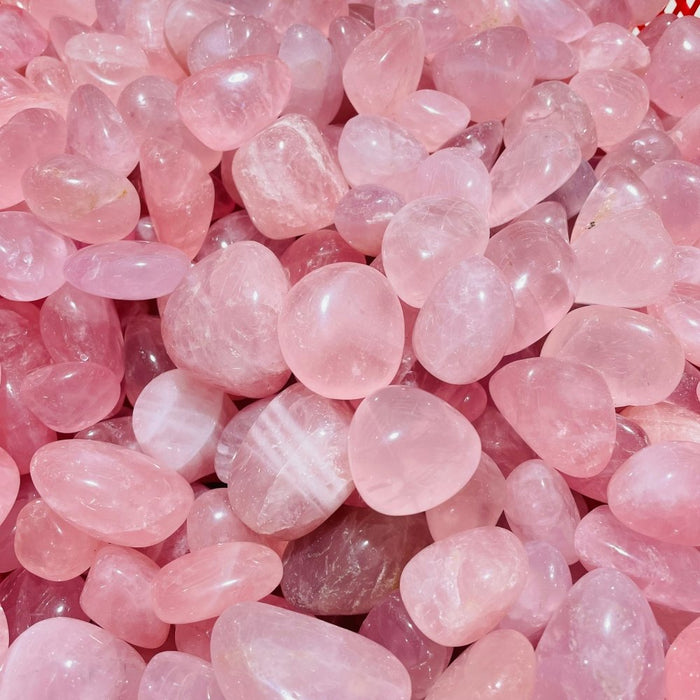 Madagascar Rose Quartz Free Form Tumbled Stones Wholesale