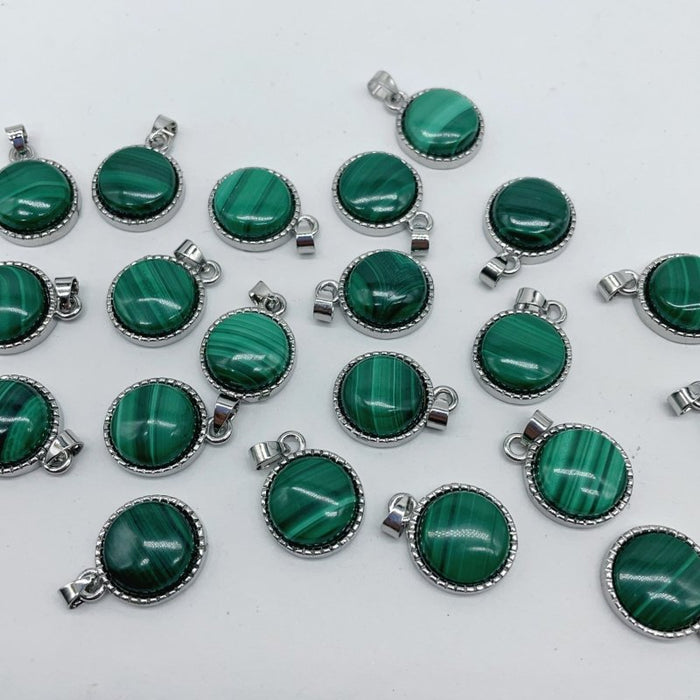 Malachite Round Pendant Crystal Wholesale