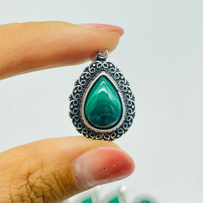 Malachite Teardrop Shape Pendant Wholesale