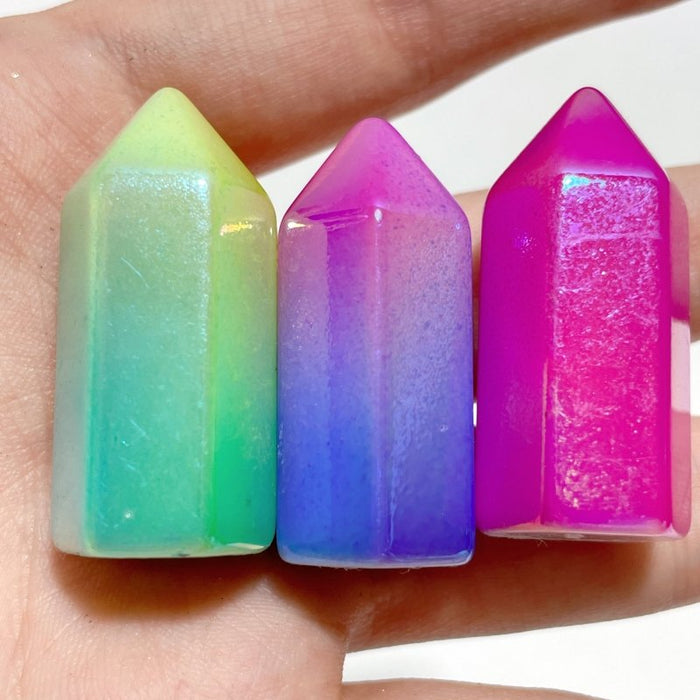 Mini Aura Opalite (man made) Point Wholesale