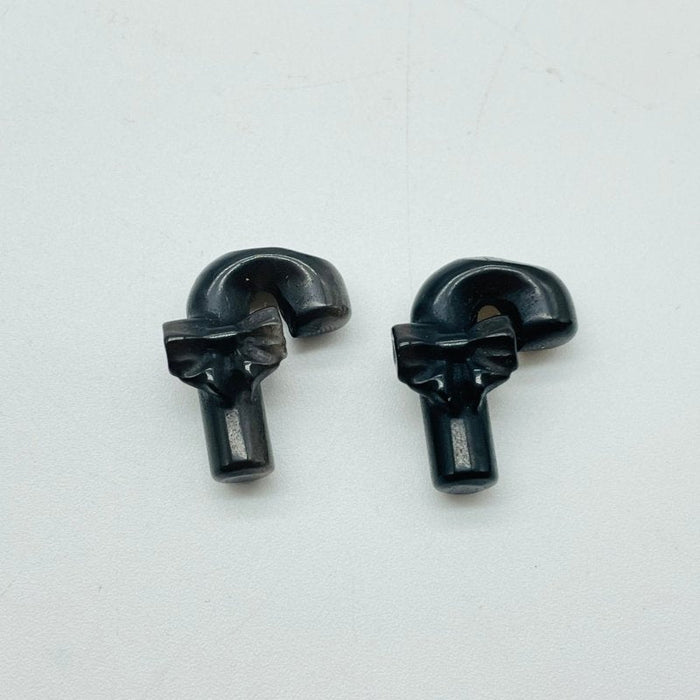 Mini Black Obsidian Christmas Crutch Gingerbread Man Carving Wholesale