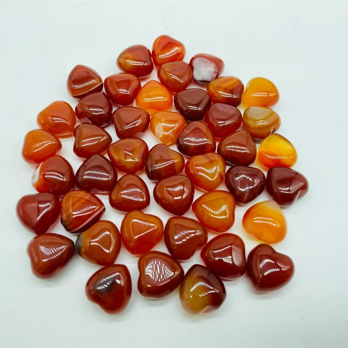 Mini Carnelian Heart 0.59in(1.5cm) Wholesale