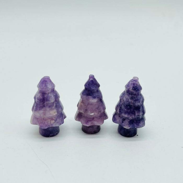 Mini Christmas Tree Carving Wholesale Green Aventurine Lepidolite