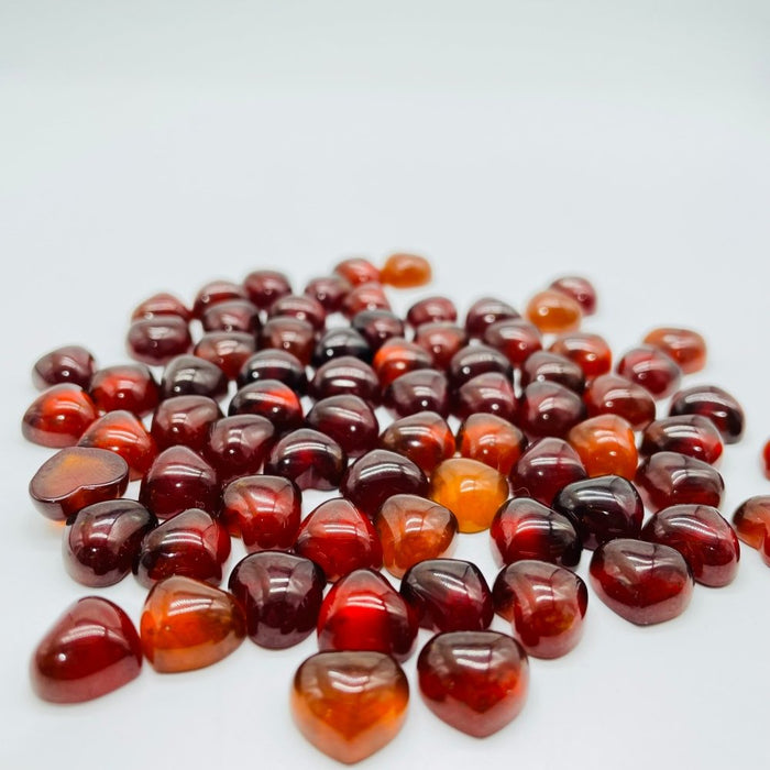 Mini Garnet Heart High Quality Transparent Garnet DIY Pendant Wholesale