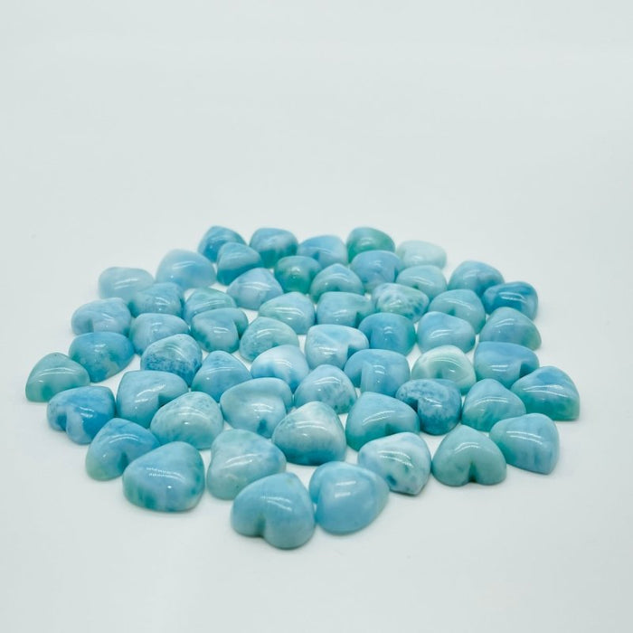 Mini Larimar Heart DIY Pendant Wholesale