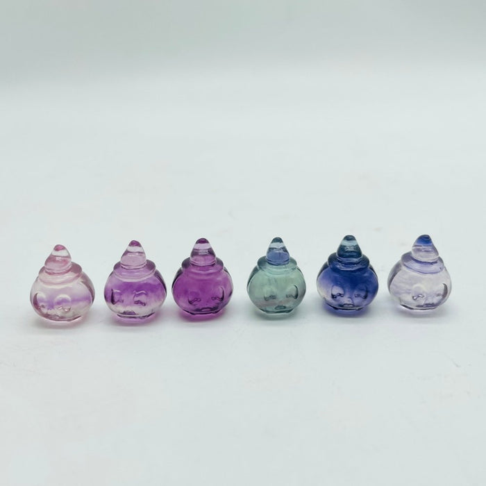 Mini Rainbow Fluorite Carving Pumpkin Wizard Wholesale