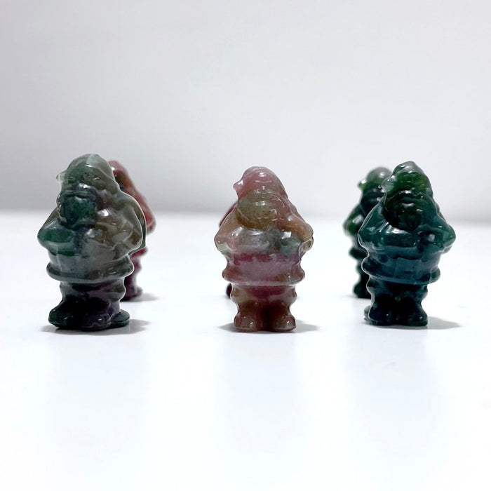 Mini Santa Claus Carving Wholesale Green Aventurine Ocean Jasper
