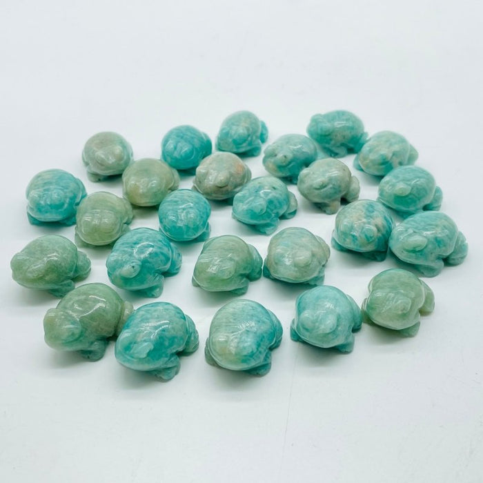 Natural Amazonite Frog Carving Wholesale