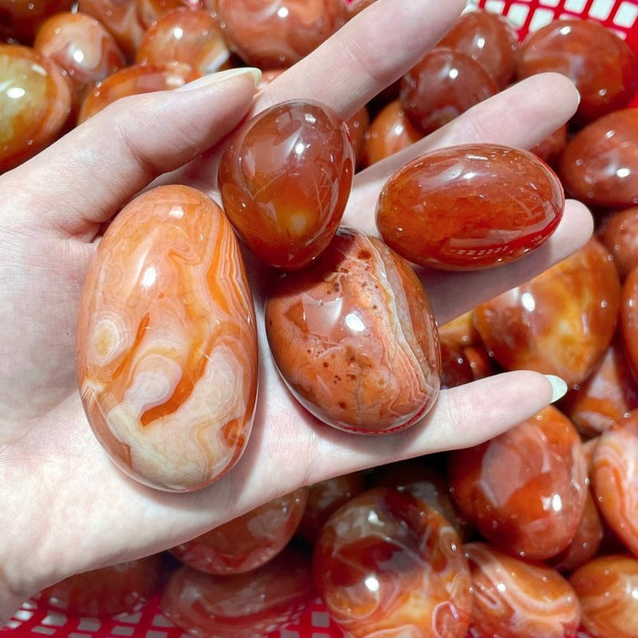 Natural Carnelian Palm Tumbled Wholesale