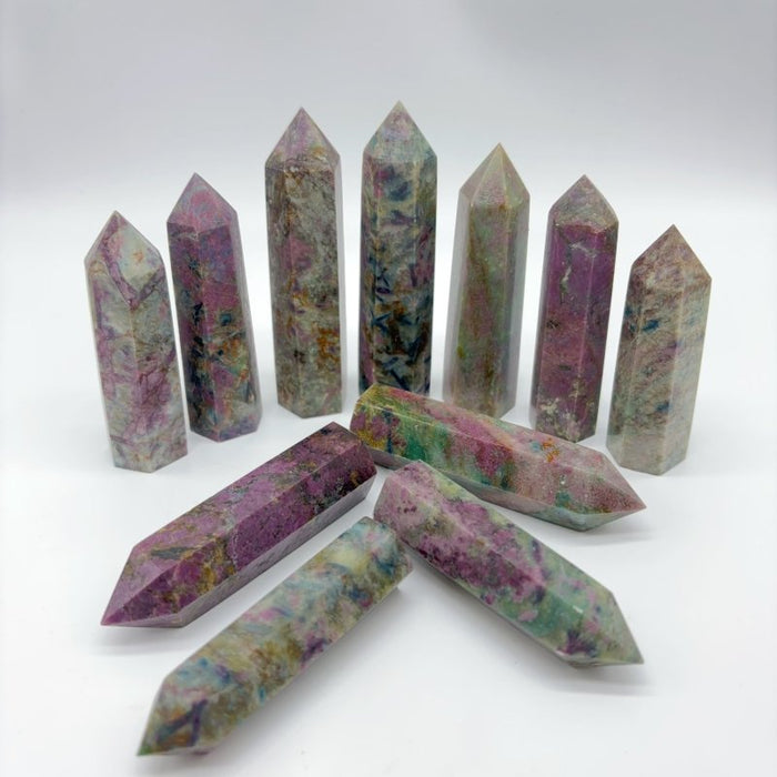 Natural Ruby In Kyanite Tower Points Crystal Wholesale