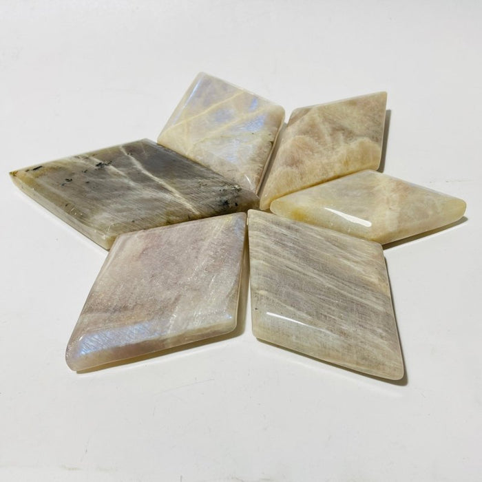 Natural Sunstone Mixed Moonstone Rhombus Shaped Wholesale