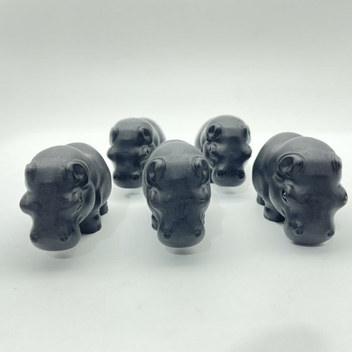 Obsidian Hippo Carving Wholesale